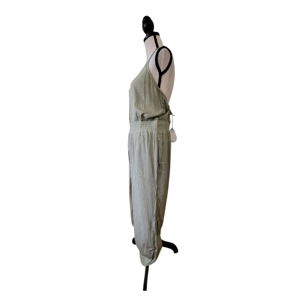 Prana Fernie Wide Leg Jumpsuit Sweet‎ Agave Womens Size L New - Picture 3 of 7